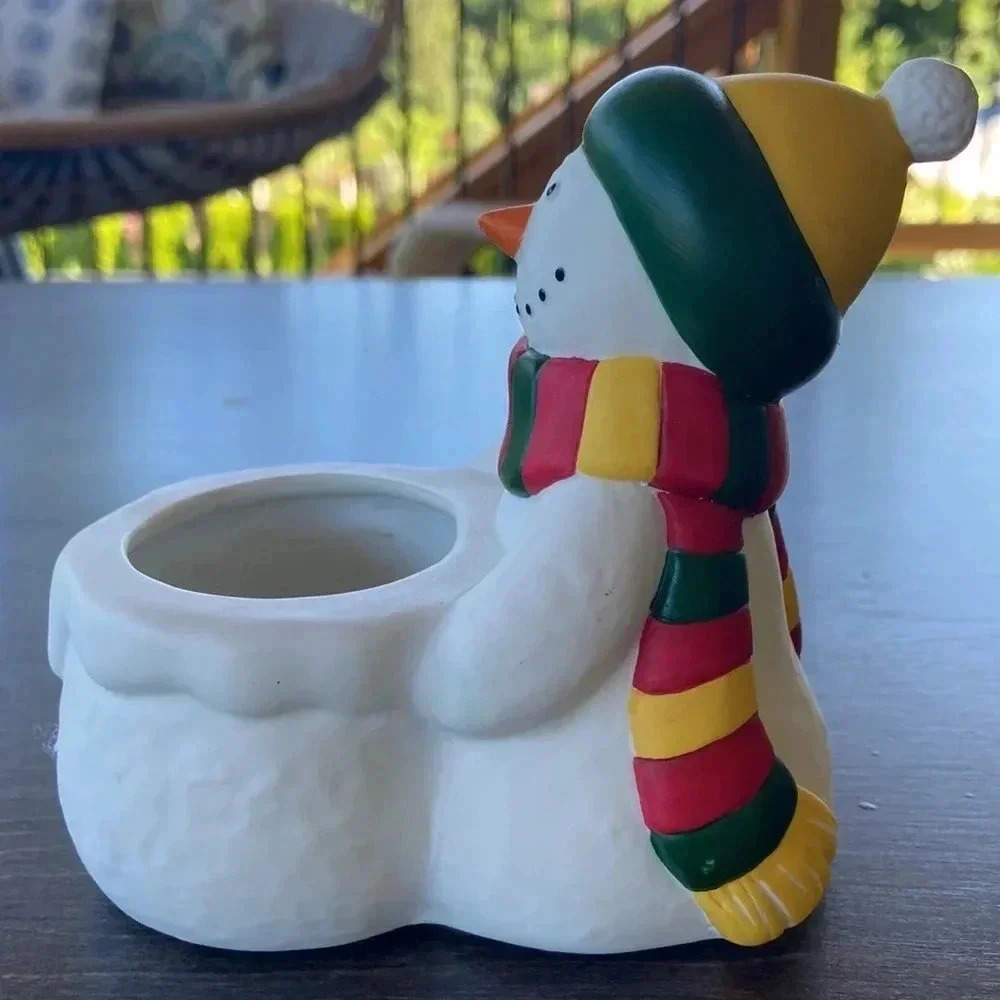 Partylite  | Snowman ⛄️ Votive / Tealight Holder - Picture 5 of 6